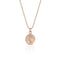 Dominique Cohen petite goddess coin delicate pendant necklace, in 18k rose gold <span class='visuallyhidden'>Call, text 323-404-2959 for shopping help.</span>